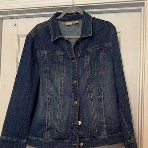 Chico's Dark Blue Jean Jacket